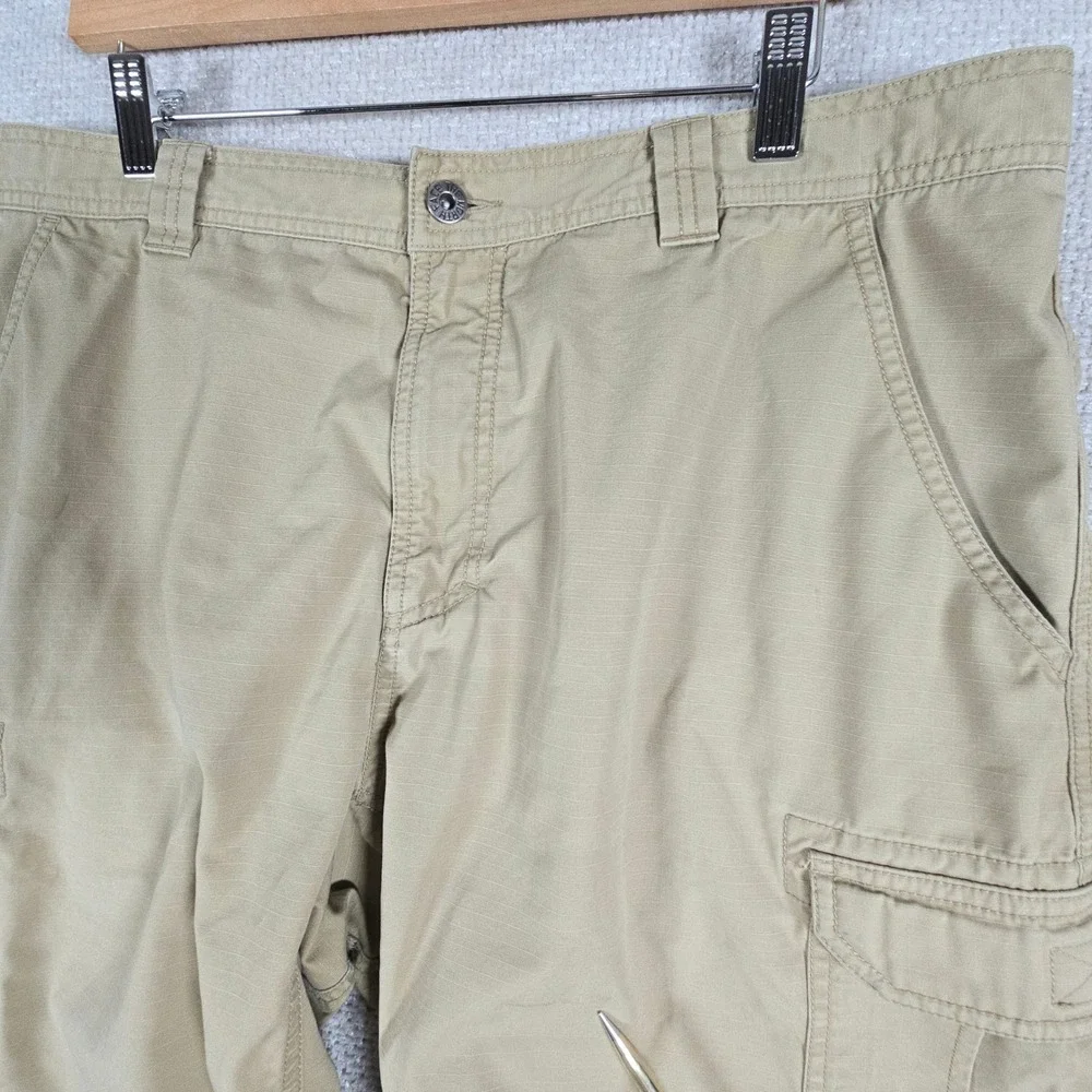 The North Face Mens Tan Ripstop Cargo Shorts Fits‎ 36 Hiking Utility Khaki
